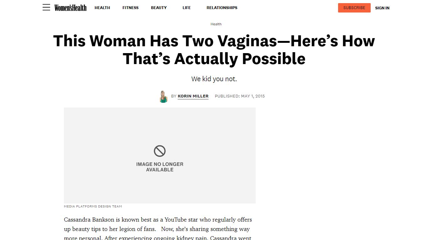 This Woman Has Two Vaginas—Here’s How That’s Actually Possible